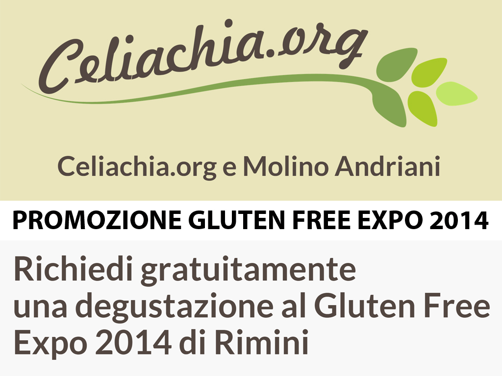 Promozione Gluten Free Expo 2014 di Rimini!!!