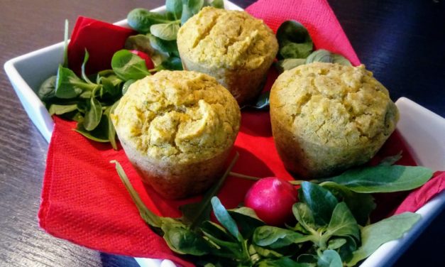MUFFIN ZUCCA, RUCOLA E FONIO