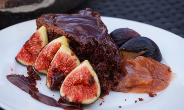 Torta fichi e cioccolato senza glutine